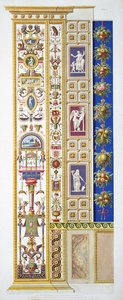Painel do Rafael no Vaticano, de &39;Delle Loggie por Rafael no Vaticano&39;, gravado por Giovanni Ottaviani (c.1735-1808), publicado c.1772-77 (gravura colorida à mão)
